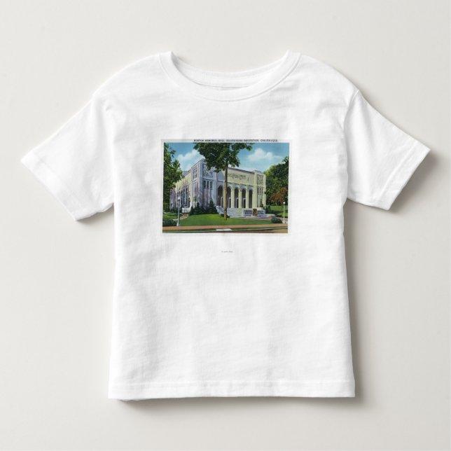 Camiseta Infantil Opinião exterior Norton Memorial Hall (Frente)