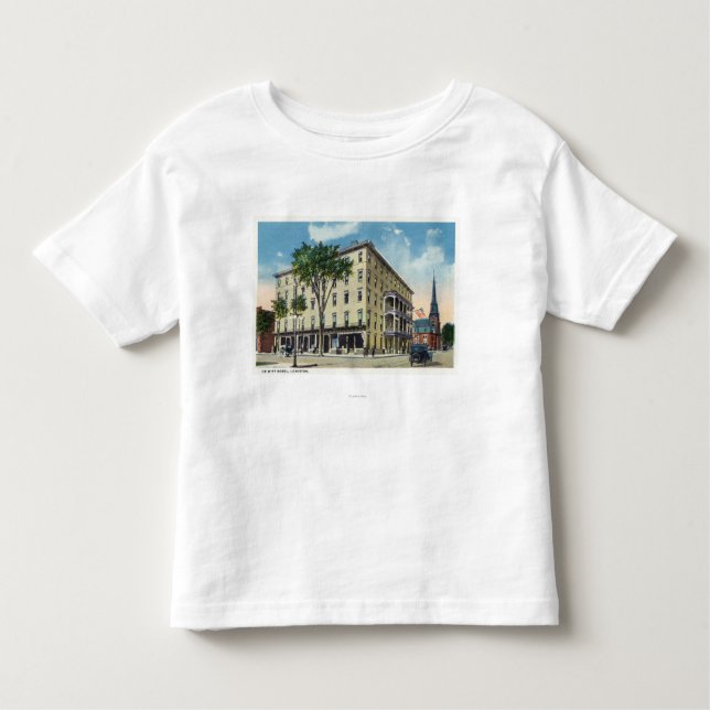 Camiseta Infantil Opinião exterior o De Witt Hotel (Frente)
