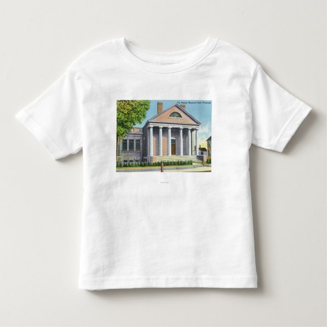 Camiseta Infantil Opinião exterior o peregrino Memorial Hall (Frente)