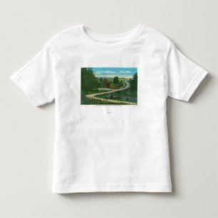 Camiseta Infantil Opinião média da ravina do campo de batalha de