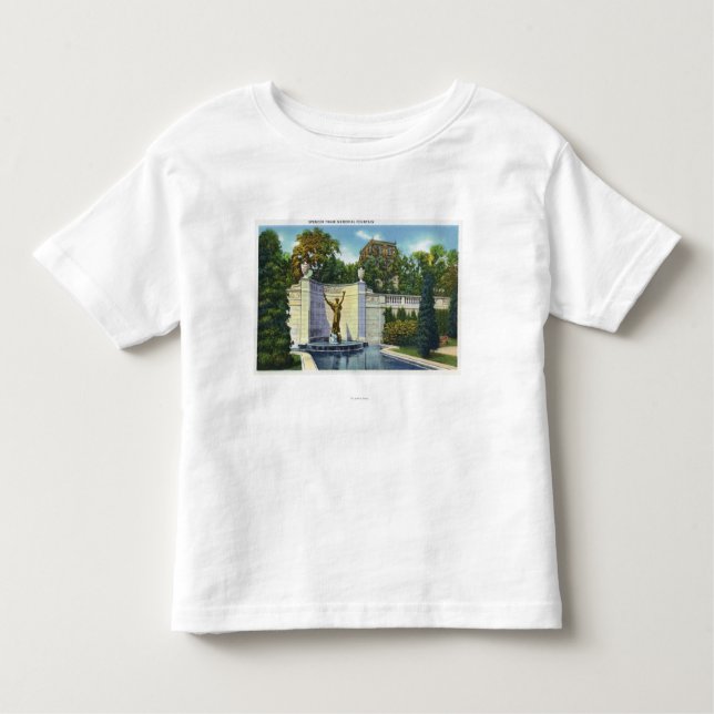 Camiseta Infantil Opinião memorável da fonte de Spencer Trask (Frente)