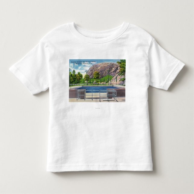 Camiseta Infantil Opinião municipal da piscina da rocha Rimmon (Frente)