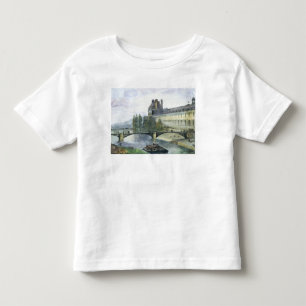 Camiseta Infantil Opinião o Pavillon de Flore do Louvre