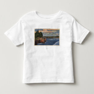Camiseta Infantil Opinião ocidental da movimentação do penhasco d