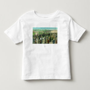 Camiseta Infantil Opinião os soldados esboçados que relatam para o