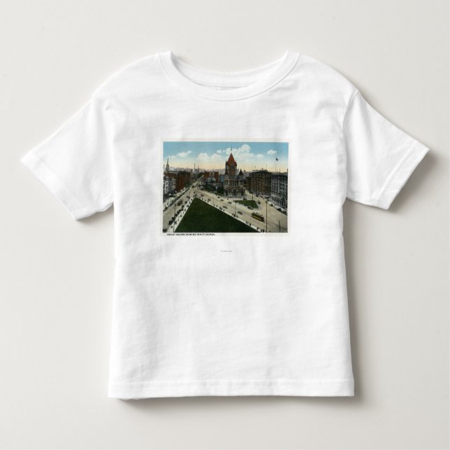 Camiseta Infantil Opinião quadrada de Copley da igreja de trindade (Frente)
