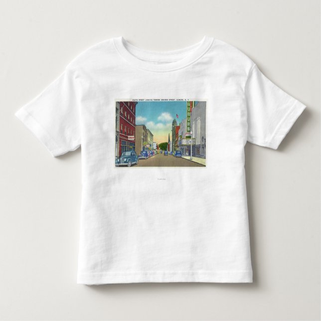 Camiseta Infantil Opinião sul da rua da rua de Genesee (Frente)