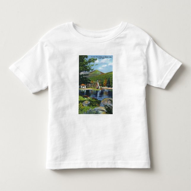Camiseta Infantil Opinião ultrapassada lago de roda de água da (Frente)