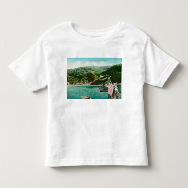 Camiseta Infantil Opinião uma família no lago DockInverness, CA (Frente)