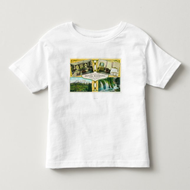 Camiseta Infantil Opiniões interiores de Redding do hotel com locais (Frente)