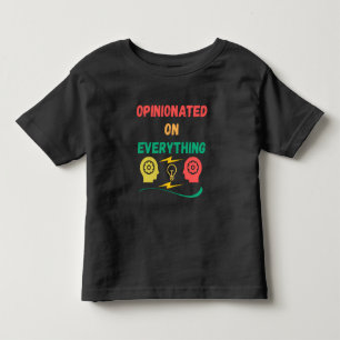 Camiseta Infantil Opinionado sobre tudo