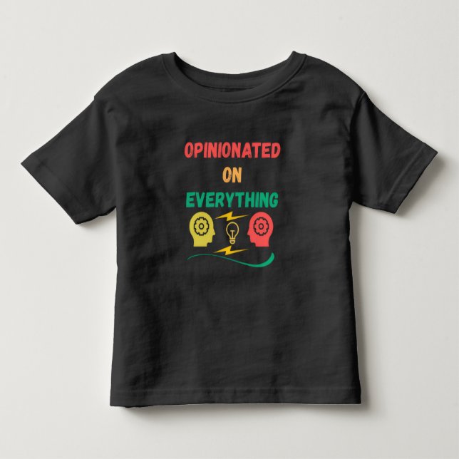 Camiseta Infantil Opinionado sobre tudo (Frente)