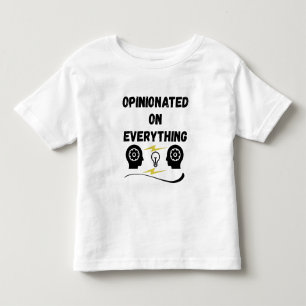 Camiseta Infantil Opinionado sobre tudo