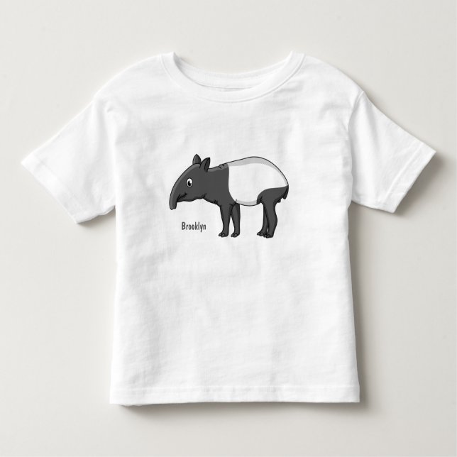 Camiseta Infantil Óptica de banda animada feliz e bonita (Frente)