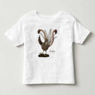 Camiseta Infantil Óptica ilustração de desenho animado de lixeira su
