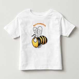 Camiseta Infantil Óptica ilustração do desenho animado das abelha