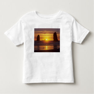 Camiseta Infantil OR, Oregon Coast, Cannon Beach, Sastacks às 2