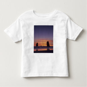 Camiseta Infantil OR, Oregon Coast, Cannon Beach, Sastacks at