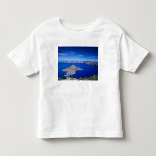 Camiseta Infantil OR, Parque Nacional Crater Lake, Ilha Wizard e Cra