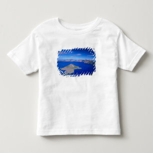 Camiseta Infantil OR, Parque Nacional Crater Lake, Ilha Wizard e Cra