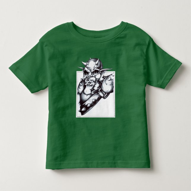 Camiseta Infantil Orc blindado (Frente)