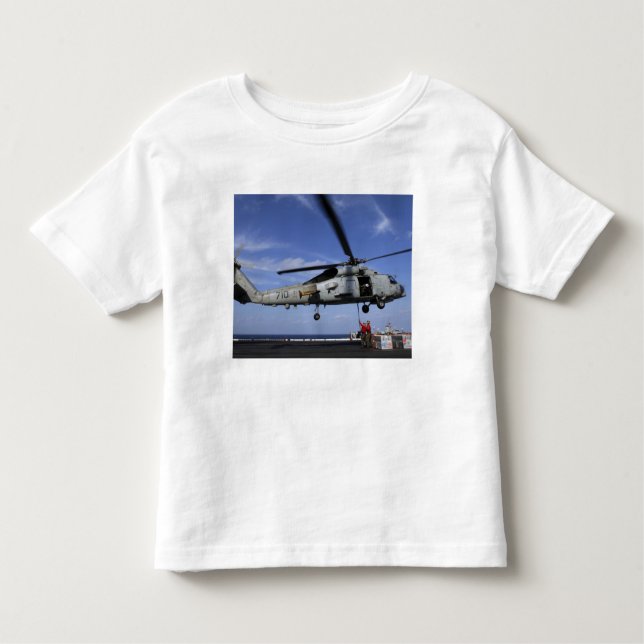 Camiseta Infantil Ordnancemen conecta cabos de transporte (Frente)
