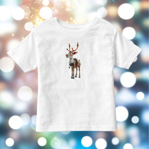 Camiseta Infantil Orgulhoso Reindeer Toddler's Tee