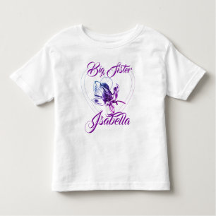 Camiseta Infantil Orquídea Irmã Grande