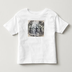 Camiseta Infantil Os amotinadores de Sacheverell destroem a parte de
