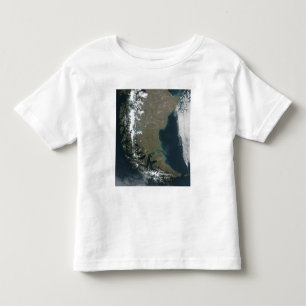 Camiseta Infantil Os Andes ásperos, neve-tampados