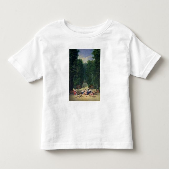 Camiseta Infantil Os bosques de Versalhes (Frente)