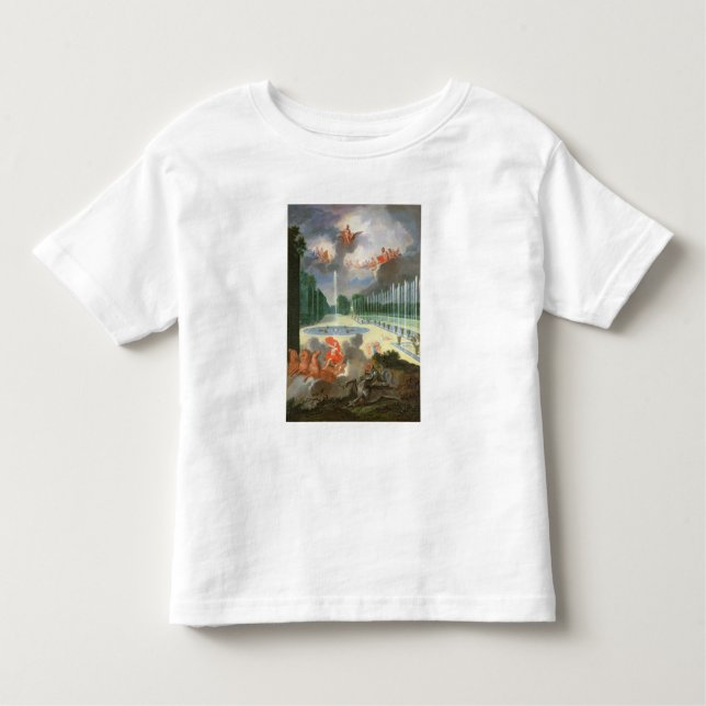 Camiseta Infantil Os bosques de Versalhes. Ideia da piscina do (Frente)