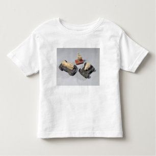 Camiseta Infantil Os brinquedos das crianças: um ouriço, um leão
