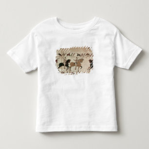 Camiseta Infantil Os cavaleiros do duque William chegam para fazer a
