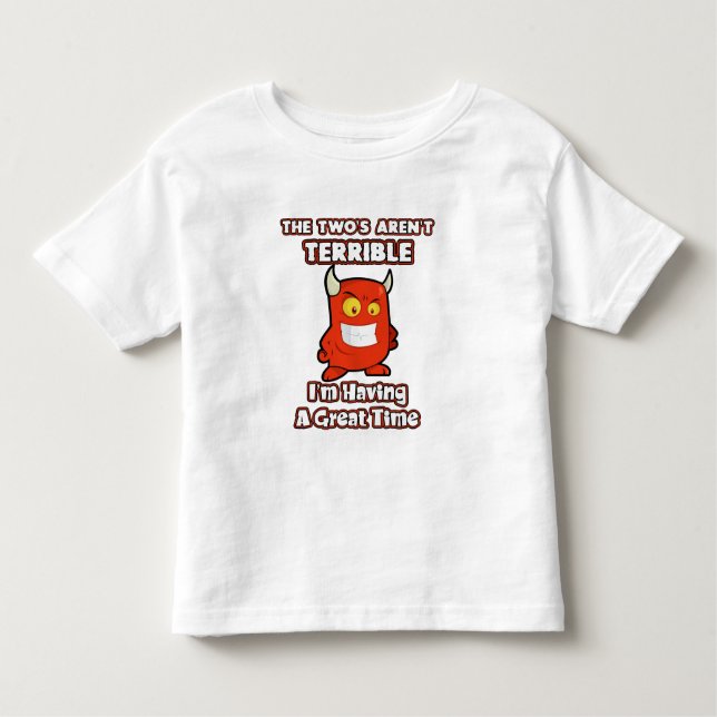Camiseta Infantil Os dois não são terríveis, mim estão tendo uma (Frente)