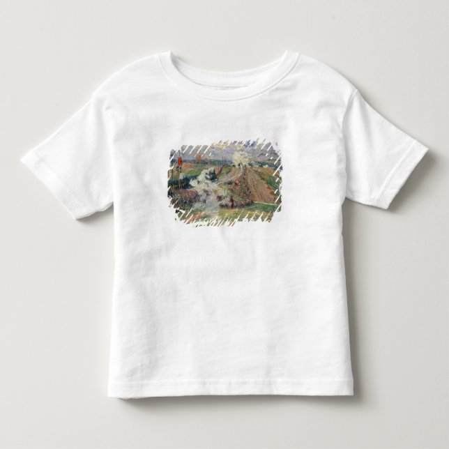 Camiseta Infantil Os dois trens (Frente)