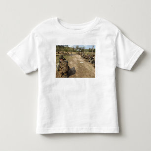 Camiseta Infantil Os fuzileiros navais dos E.U. fornecem a seguranç