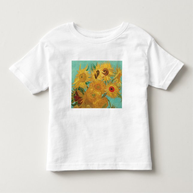 Camiseta Infantil Os girassóis de Van Gogh (Frente)