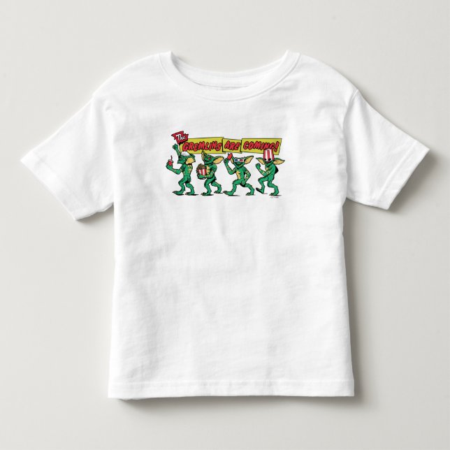 Camiseta Infantil Os Gremlins Estão a Caminho (Frente)