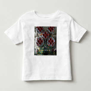 Camiseta Infantil Os impulsionadores da nave espacial de Soyuz