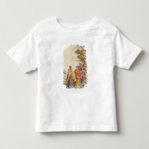 Camiseta Infantil Os indianos de Caciche em trajes tradicionais,