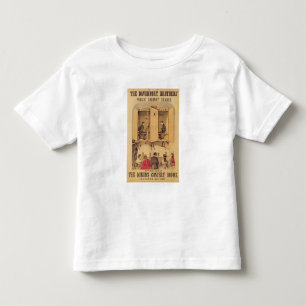 Camiseta Infantil Os irmãos Davenport, poster para Seance, 1865