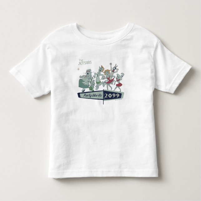 Camiseta Infantil Os Jetsons | Festa como está em 2099 (Frente)