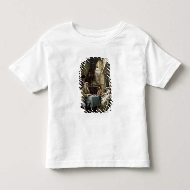 Camiseta Infantil Os jogadores de xadrez, 1887 2 (Frente)