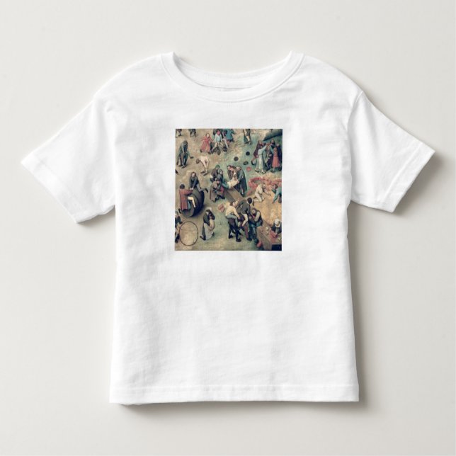 Camiseta Infantil Os jogos das crianças: detalhe do righthand (Frente)