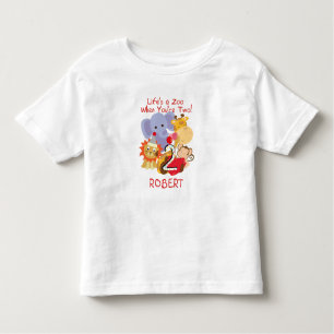Camiseta Infantil Os miúdos do segundo aniversário dos animais do