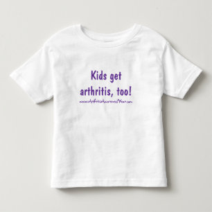 Camiseta Infantil Os miúdos ficam a artrite, demasiado!