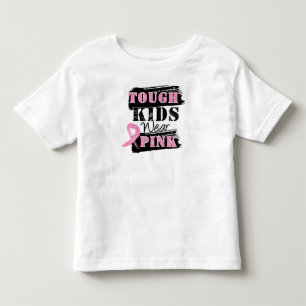 Camiseta Infantil Os miúdos resistentes vestem o rosa - consciênci