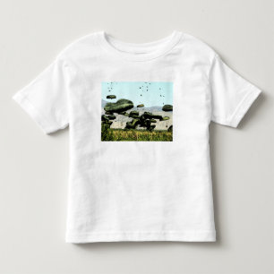 Camiseta Infantil Os pacotes de comida e de água são ar entregado
