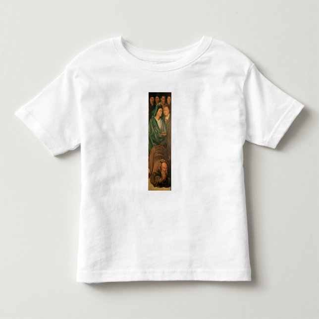 Camiseta Infantil Os pescadores, do Polyptych do St. (Frente)
